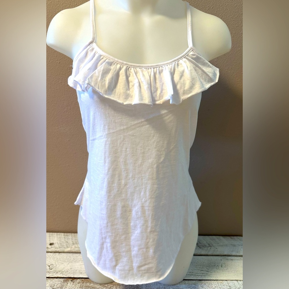 Chaser Ruffle Cami with Criss Cross Back - NWT